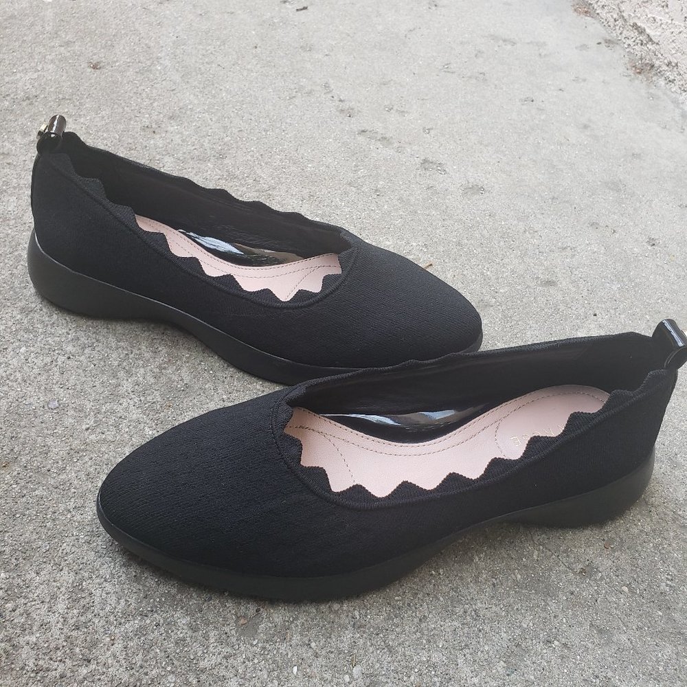 Taryn Rose Dasha Knit Slip on Ballet Flats